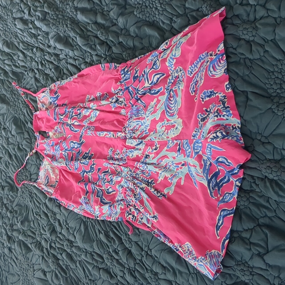 Lily Pulitzer Dusk Romper Samba Print Color Capri… - image 5